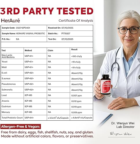 Miniatura 8 de Probiótico vaginal para mujeres, equilibrio de pH, olor, flora, inmunidad  7B UFC Lactobacillus probiótico, prebiótico, hongo 7 en 1, beta-glucano,