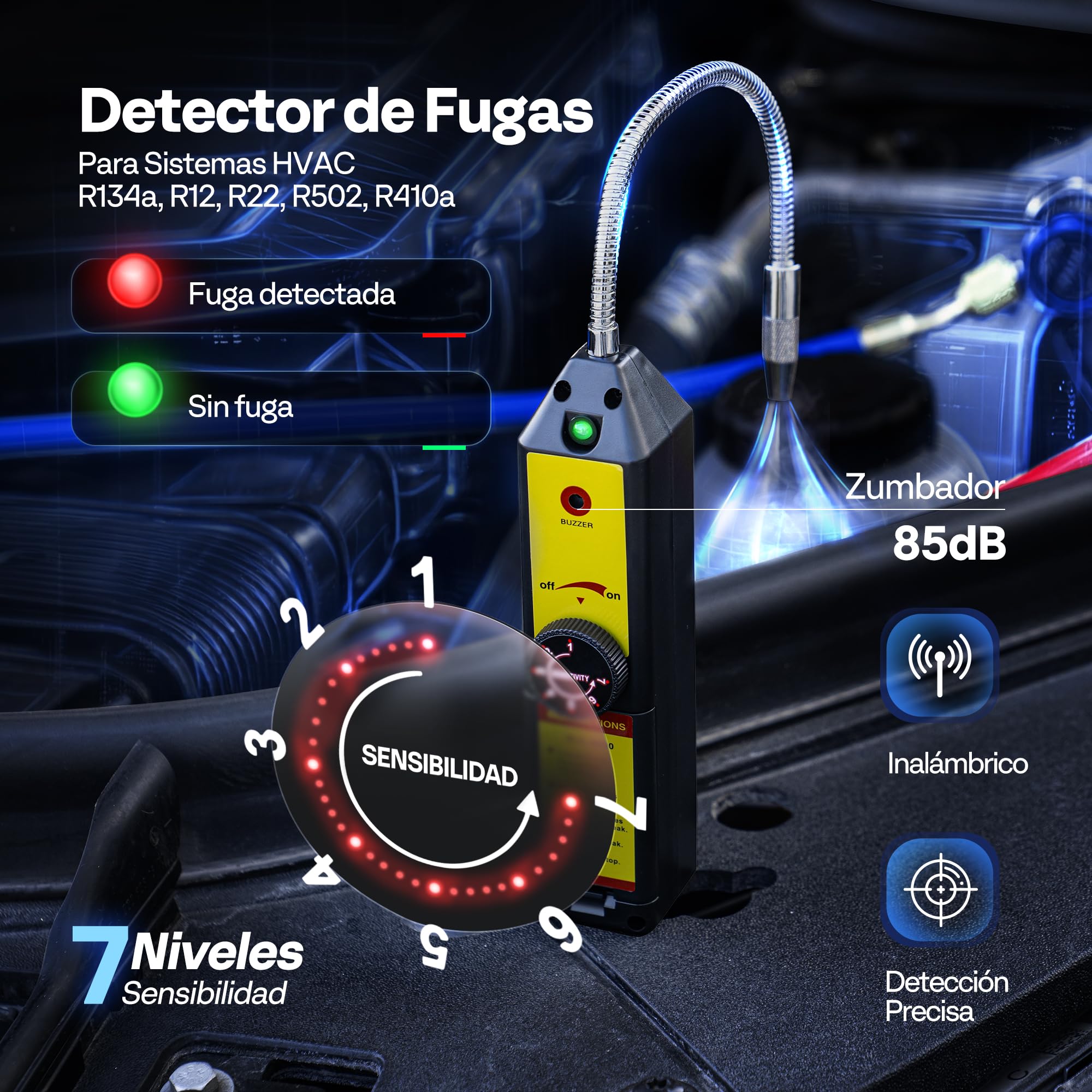 VIVOHOME Kit de Bomba de Vacío 3,5CFM Monofásica con Manómetros para HVAC Automotriz