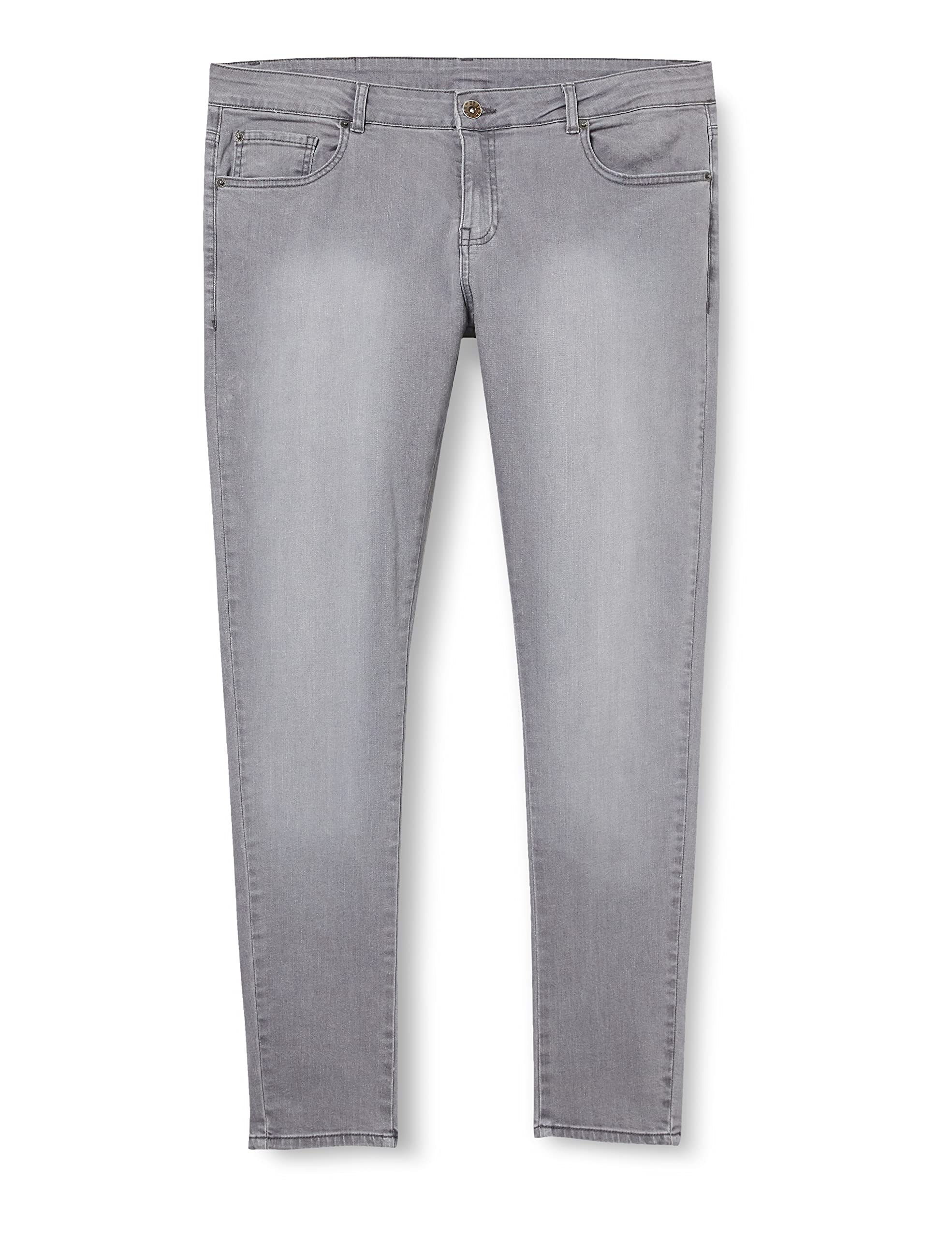 Enzo Men's Ez326 Skinny Jeans, Grey (Grau), 38W 34L UK