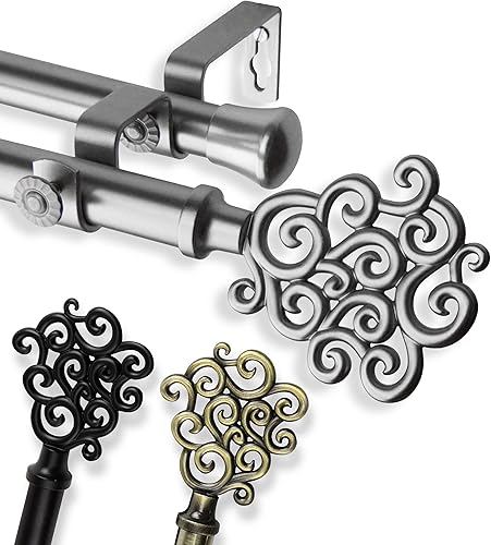 Miniatura 3 de rod desyne Tidal doble barra de cortina