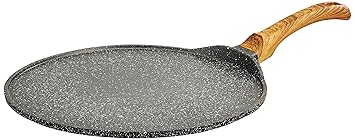 Amazon Brand - Solimo Die Cast Aluminium Non Stick Tawa (30cm, 5 layer coating), Black