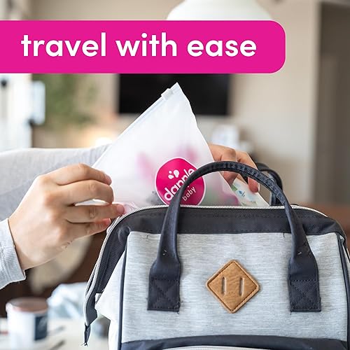 Miniatura 5 de Dapple Kit de limpieza de extractor de leche, 3 cepillos de limpieza de biberones, hipoalergénicos y alimentados por plantas, elimina los residuos