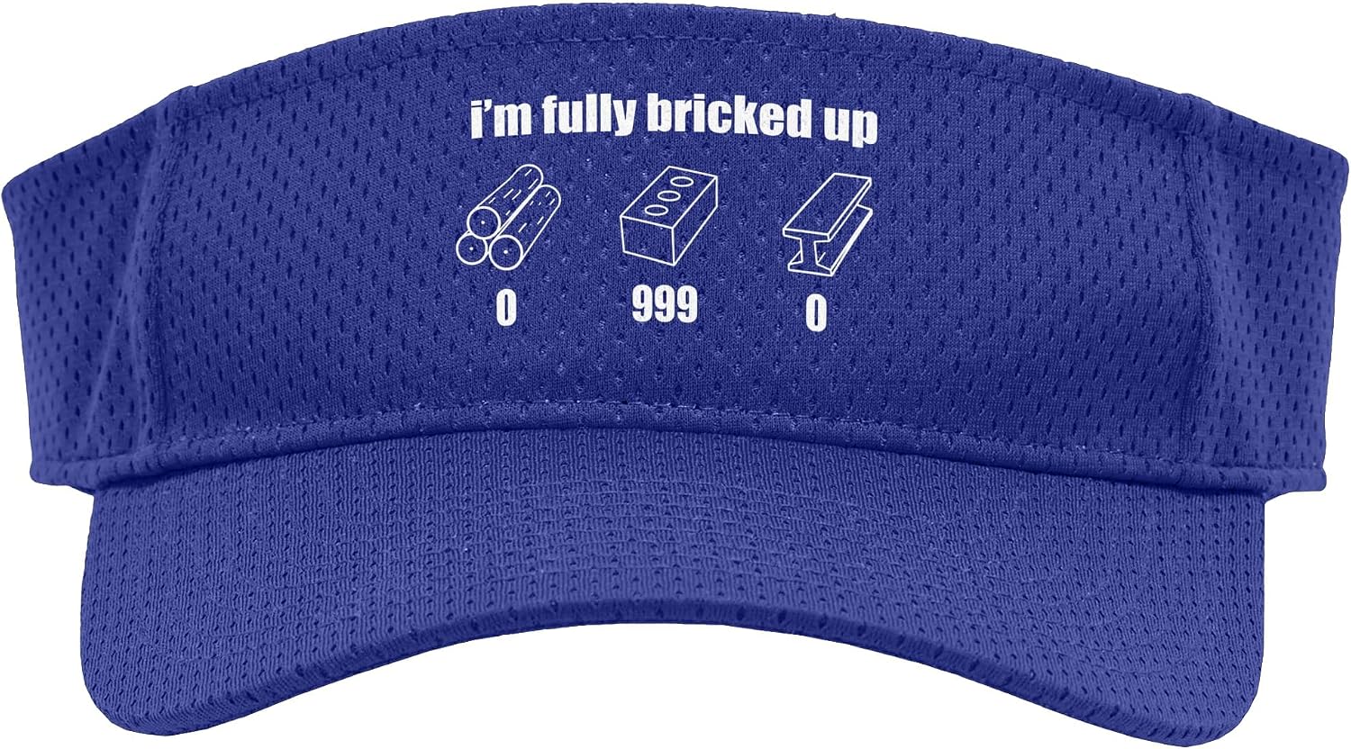 I'm Fully Bricked Up Funny Meme Gaming Gen Z Slang Sport Sun Visor