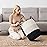 YOUDENOVA Woven Rope Laundry Hamper Basket, 72L Tall Laundry Basket, Baby Nursery Hamper for Blanket Storage in Bedroom-Large-Dark White