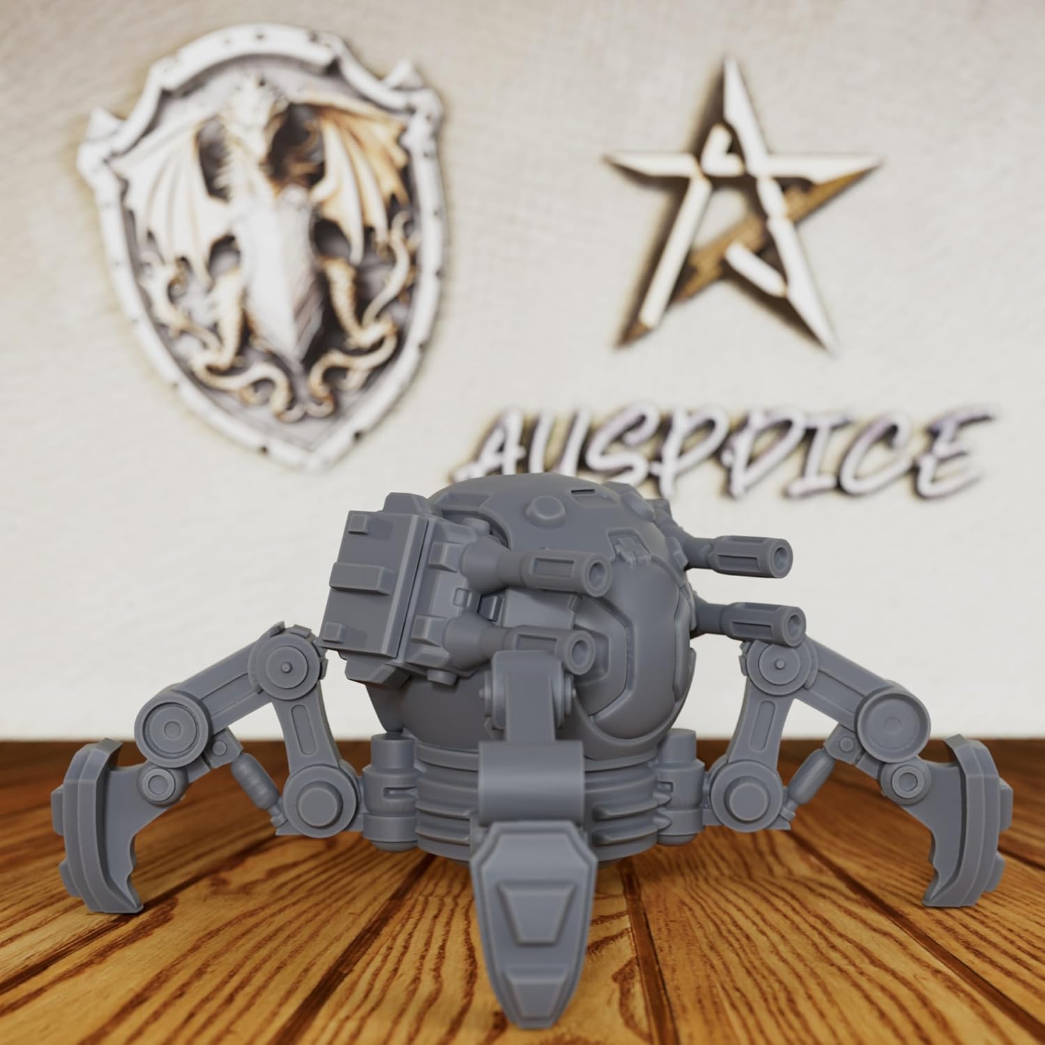 Tabletop Unpainted Miniatures for Sci-Fi RPG - Fantasy Minis Figurine for Role Playing & Miniature Game, 28mm Scale TTRPG Accessory, Mechanical Combat Unit - Battle Droid (AS264)