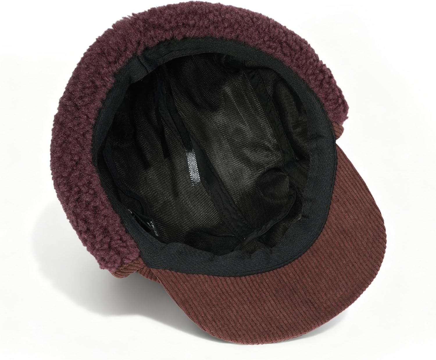 CLAPE Winter Ear Flap Hat for Men, Soft Corduroy Short Brim Baseball Cap with Shapeable Visor for Cold Weather - Image 9