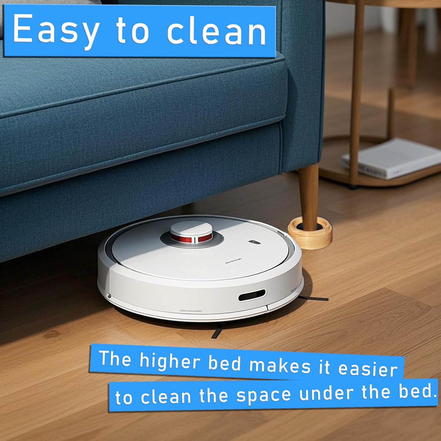 1 Inch Heavy Duty Bed Risers, Bed Lifts, Furniture Risers, Great for Under Bed Storage, Bed, Table, and Chair Lifts, Adds 1" Height to Heavy Furniture or Beds (Set of 4)