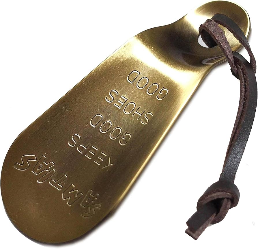 Amazon.co.jp: SAMTIAS 携帯 靴べら 真鍮 金属 ハンド シューホーン