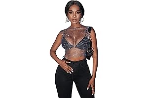 Rhinestone Mesh Tank: Unleash Your Inner Shimmer