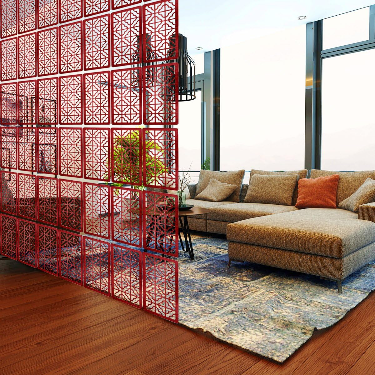 Lchen Hanging Wood Room Divider Environmentally Safety 0.2