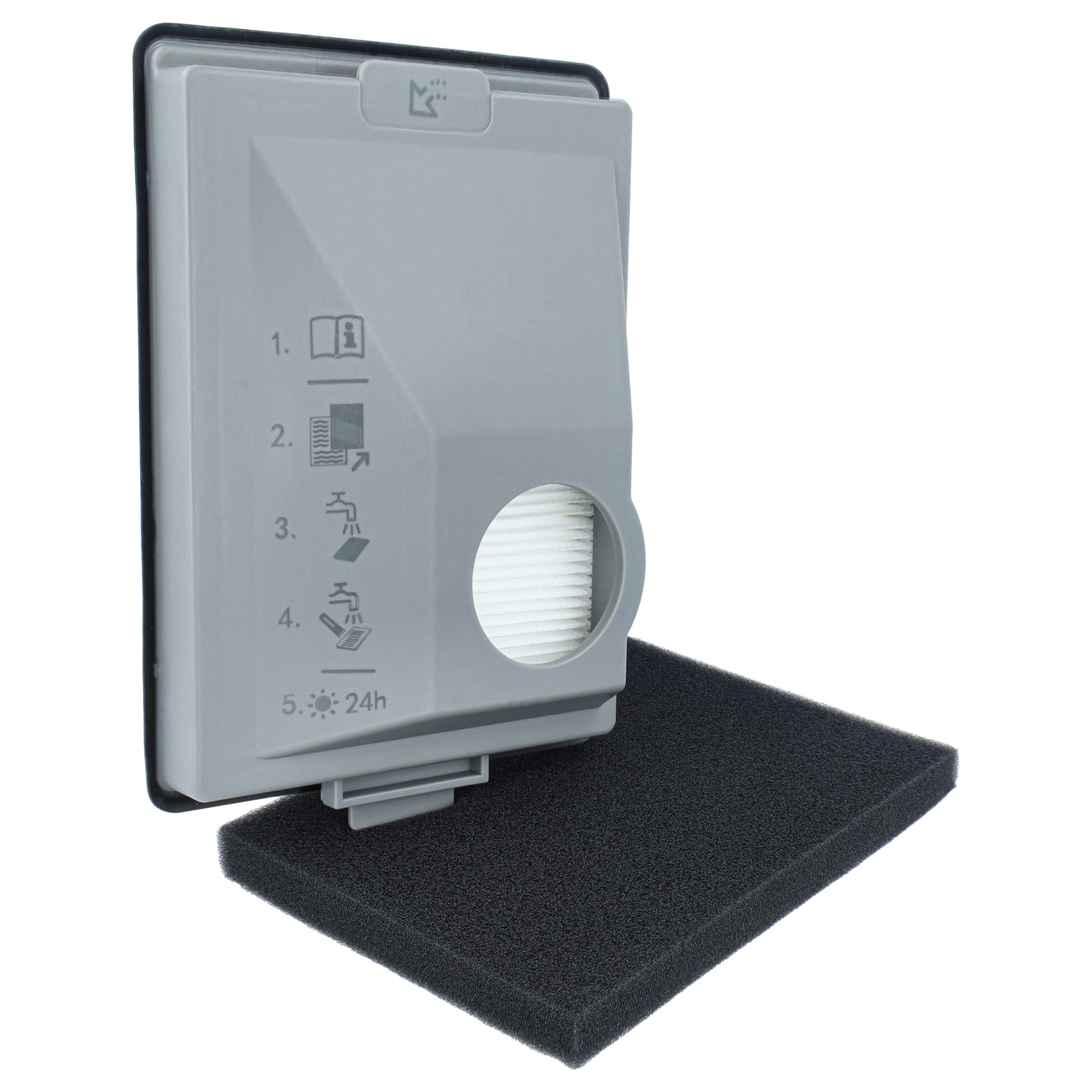 vhbw 3-tlg. Filter-Set Ersatz für Miele 11169285, 11639250