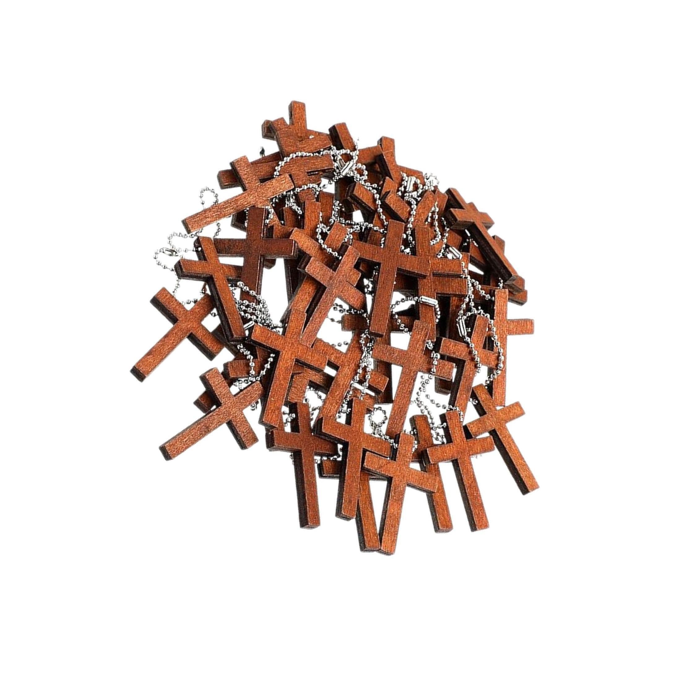 YIXANNX Challenge Creativity with Wooden Cross Charms Spacious Enough for Various Jewelry Craft Projects Celebrating All Occasions Fashion Unfinished Wood