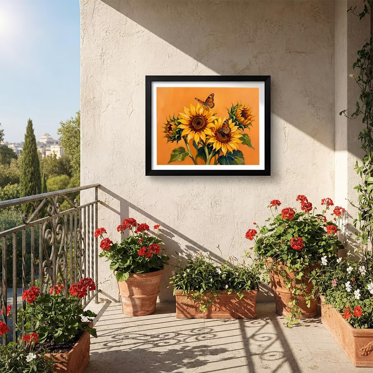 Kwiatowy obraz diamentowy 5D pełny zestaw 95 x 70 cm L-7355