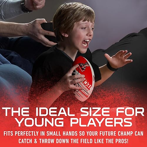 Miniatura 116 de Franklin Sports NCAA - Mini balón de fútbol juvenil - 8.5 pulgadas SPACELACE textura de fácil agarre, perfecto para niños