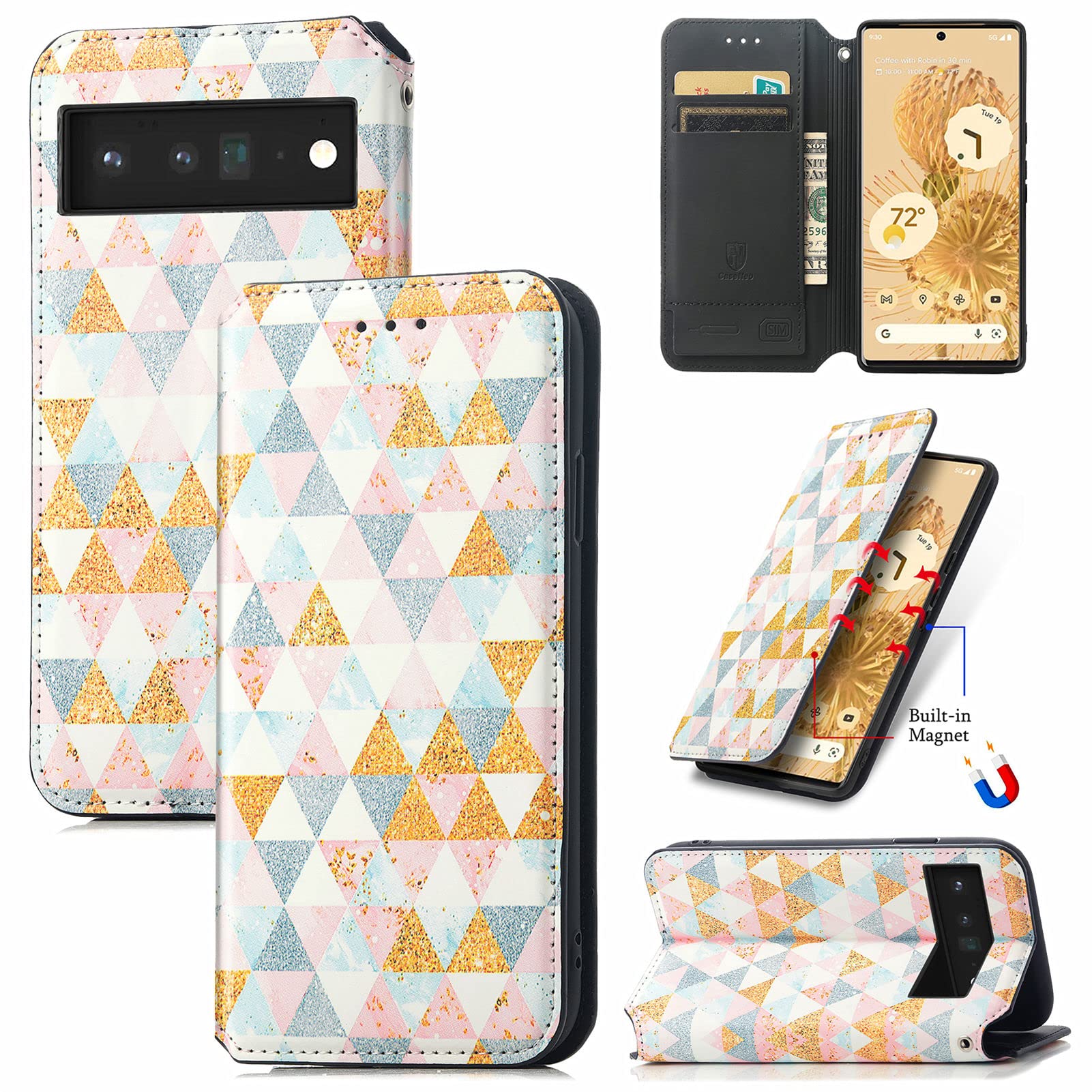 Amazon.co.jp: Google Pixel6 ケース 手帳型 綺麗 かわいい グーグル 