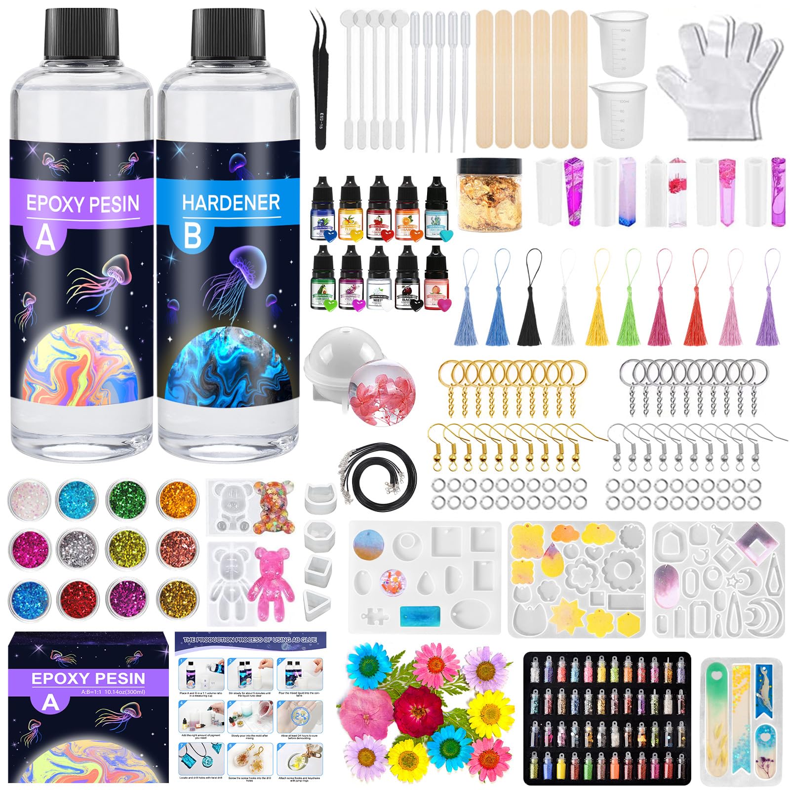 bbwell résine époxy transparente kit