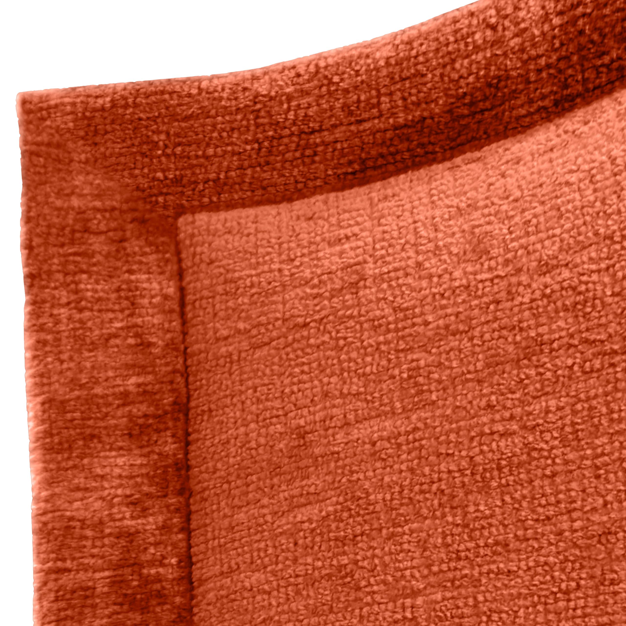 DHOME Cabecero Tapizado de Lana Ecológica Premium con Ribete para Pared Acústicos Absorbentes Cabezal Cama Dormitorio Moderno Top (Naranja, 4cm Gr., 70cm Al., 80cm)