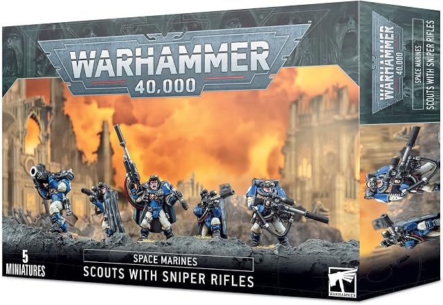Games Workshop Warhammer 40k - Space Marine Scouts avec Fusils de Snipers