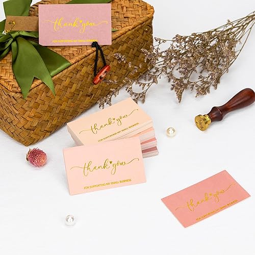 Miniatura 3 de Crisky 300 tarjetas de agradecimiento para apoyar mi pequeña tarjeta de visita (10.58 ozm)