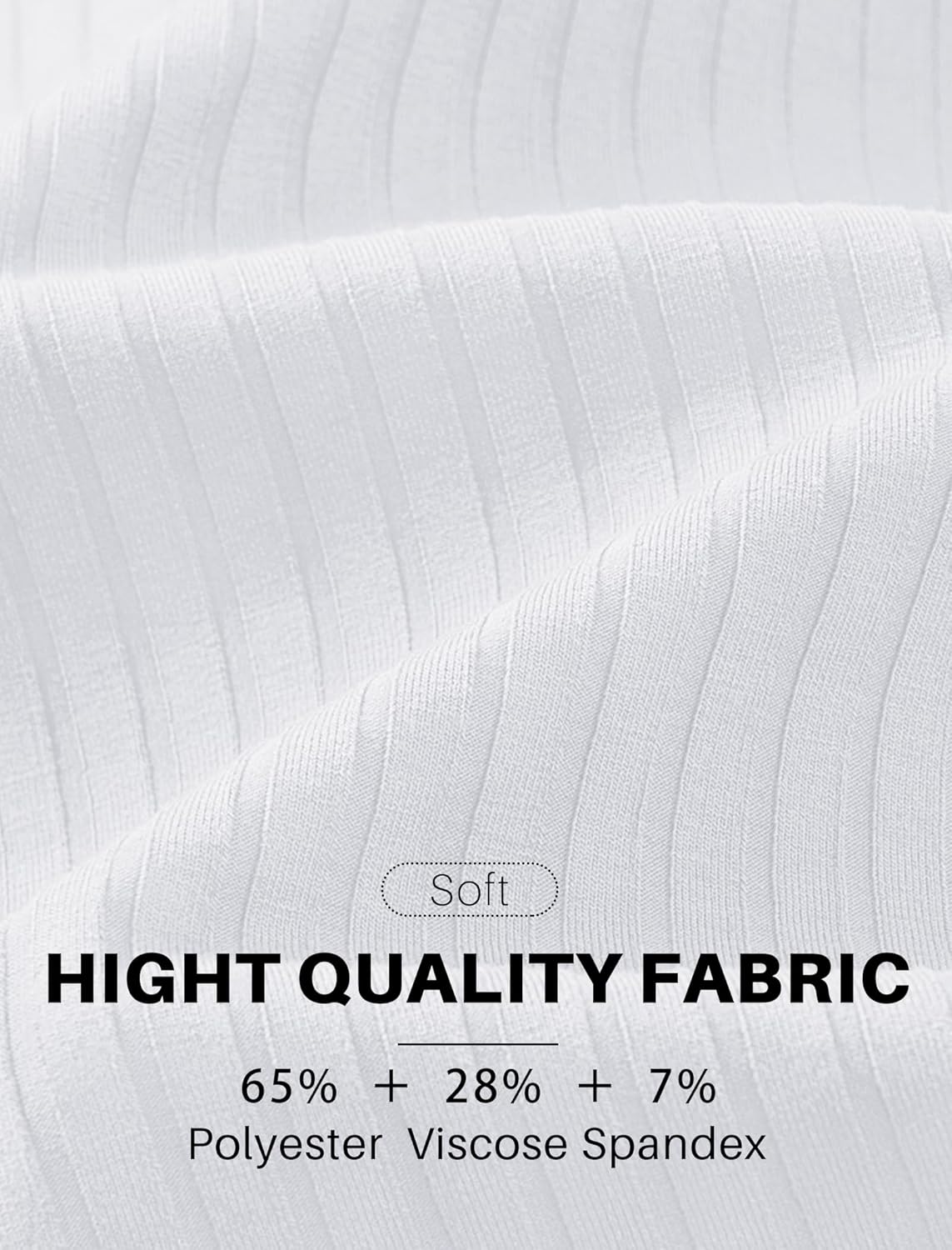 COOFANDY Men's Ribbed Polo Shirts Short Sleeve V Neck Slim Fit Polo T-Shirt Casual Summer Collared Golf Shirt - Image 5