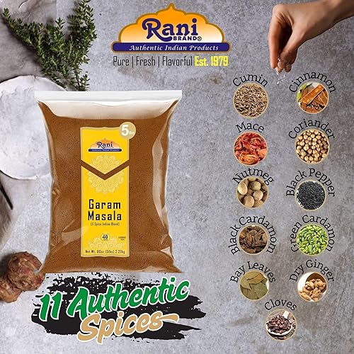 Vista 47 de Rani Garam Masala Mezcla de 11 especias indias de 3.5 onzas (3.53 oz) Caja de especias ~ Todo natural, sin sal Vegano Sin colores Apto