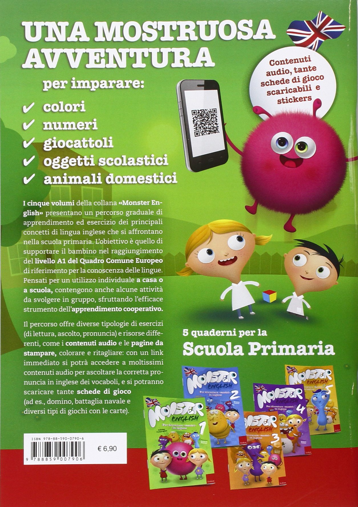 Monster English. Per diventare mostri in inglese. Con adesivi Vol. 1
