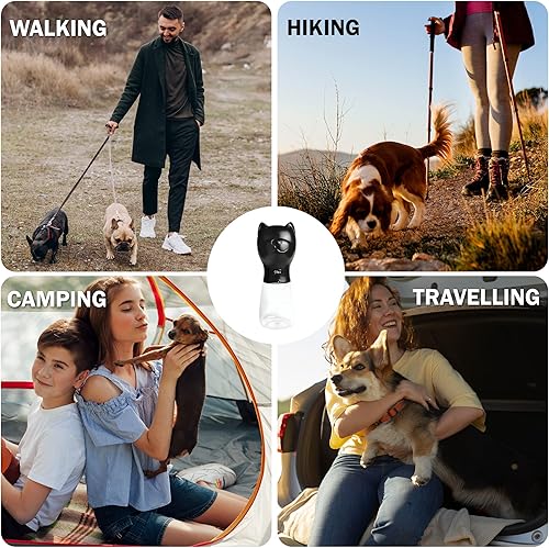 Miniatura 5 de Botella de agua de viaje para perros  Botella de agua portátil para perros  Botellas de agua portátiles para mascotas para senderismo al aire libre