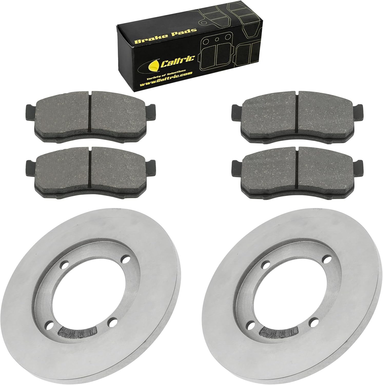 Caltric Front Brake Pads And Brake Disc Compatible with Honda Pioneer 500 SXS500 2015-2023 / Pioneer 520 SXS520M 2021-2022