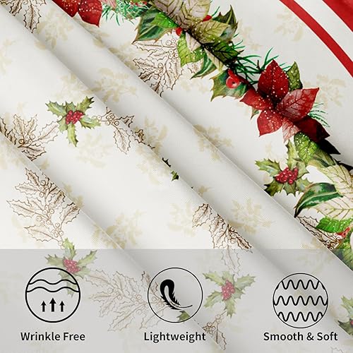 Miniatura 3 de Mantel redondo para el 4 de julio, 60 pulgadas, diseño de acuarela rojo y azul, floral, patriótico, Día de la Independencia, Día de los Caídos,