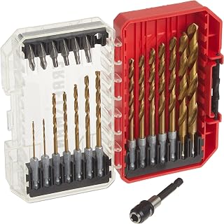 CRAFTSMAN 21pc Titanium Nitride Coated Drill Bit & Screwdriver Set, CMAM3211 - Corrosion-Resistant for Wood, Metal, Plastic