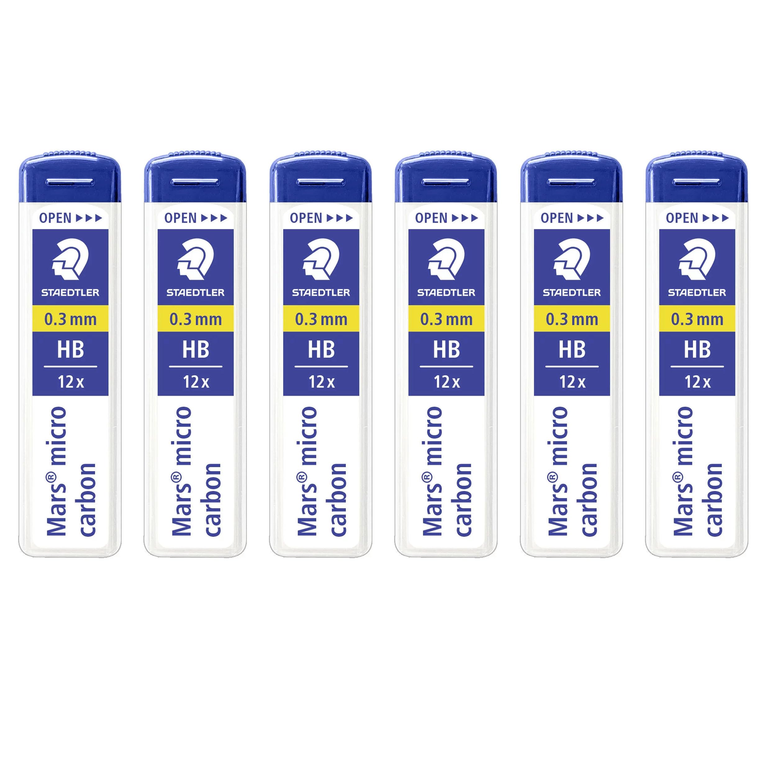 STAEDTLER Mars Micro Carbon 250 0.3mm HB - Pencil Lead Refills (6)