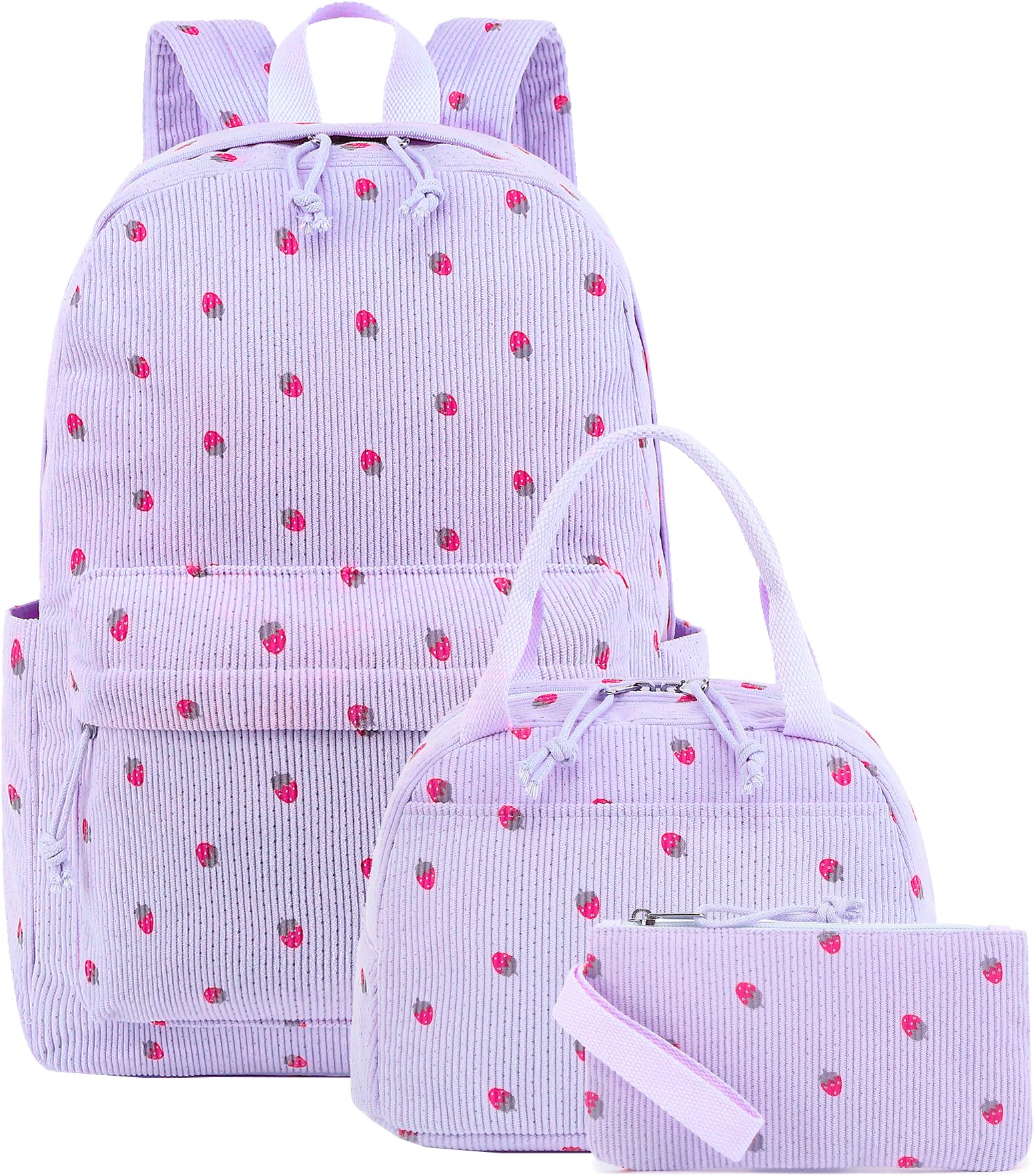 BluboonSchool Backpack Teens Girls Boys Kids School Book Bags with Lunch Box Pencil Bag