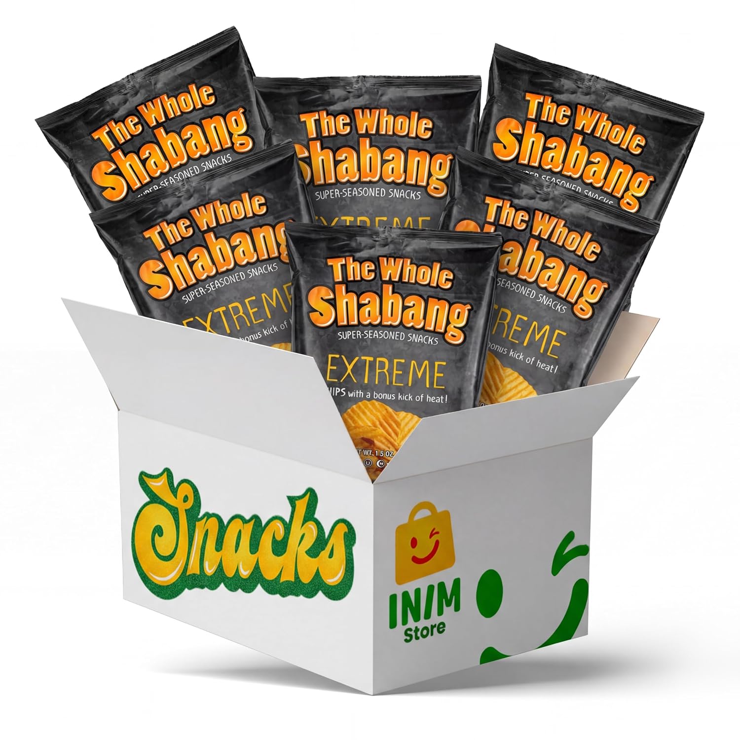 The Whole Shabang Chips by Moon Lodge – Bold Original Flavor Whole Shabang Potato Chips – Legendary Shabangs Commissary Favorite Salty Snacks – Gluten Free Food Snack Pack of 12 (1.5 oz) Bundle