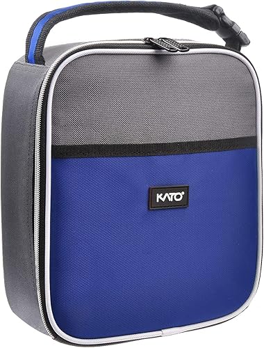 Miniatura 12 de Tirrinia Lonchera aislada para hombres y mujeres, bolsa térmica portátil pequeña para oficina, trabajo, picnic, lonchera compacta reutilizable para