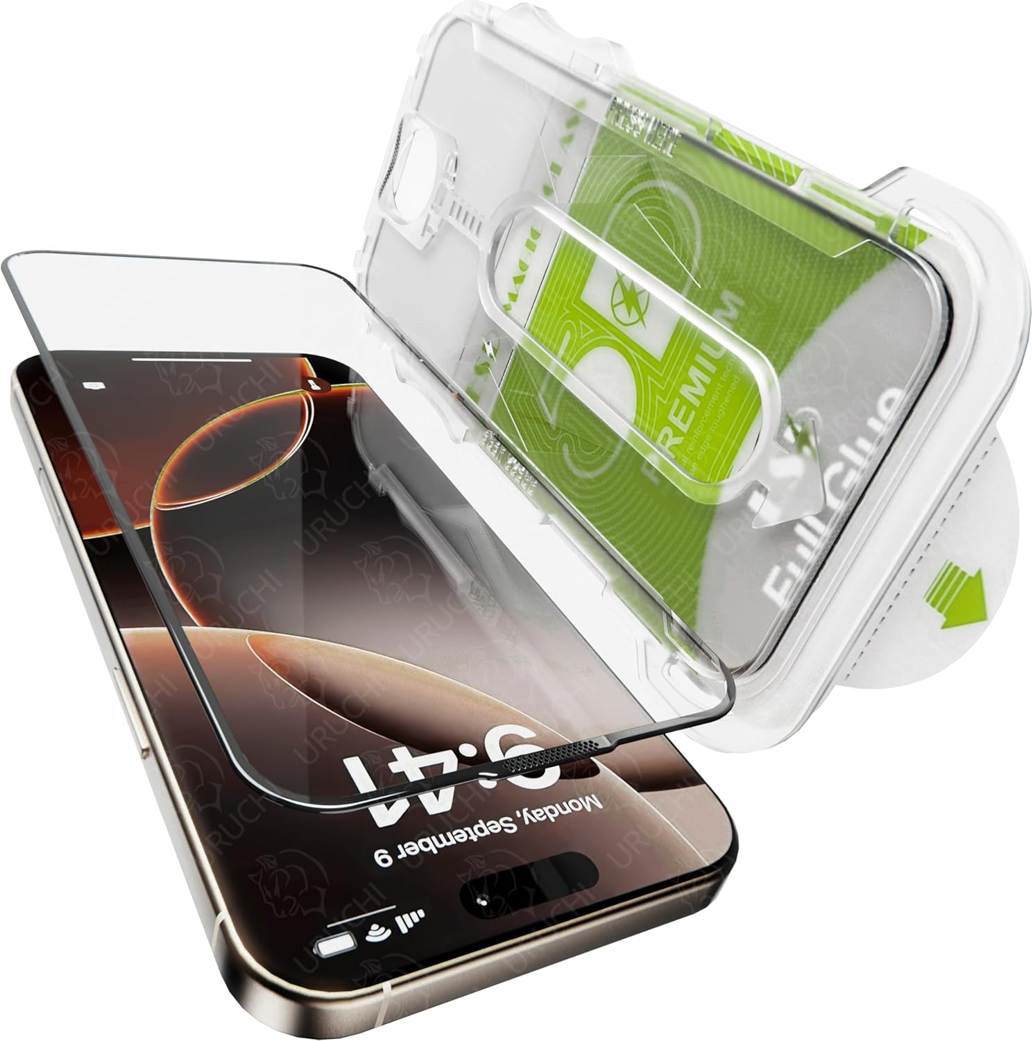 Epro iPhone 16e / 14/13 Pro / 13 (6.1'') İle Uyumlu [PREMIUM] Ekran Koruyucu Hizalama Aparatlı [Kolay Kurulum] ve Uygulanırken Camın Altında Toz Bırakmayan Darbelere Karşı Ekstra Güçlü Cam