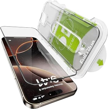 EPRO iPhone 13 Pro Max İle Uyumlu PREMIUM Hizalama Aparatlı ve Takılırken Camın Altında Kesinlikle Toz Bırakmayan Darbelere Karşı Ekstra Güçlü HD Ekran Koruyucu Cam