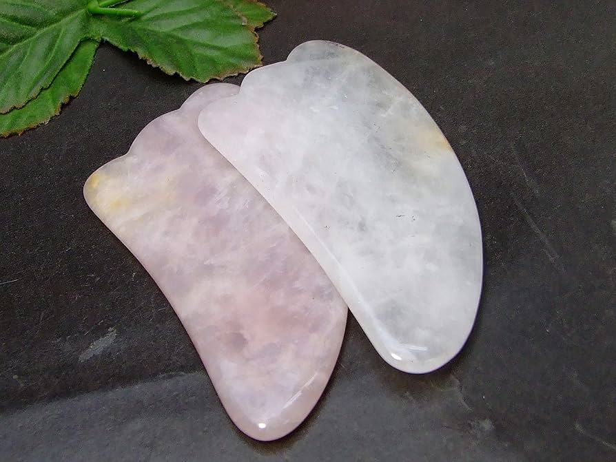 Amazon | ローズクォーツ 天使の羽 かっさ マッサージストーン