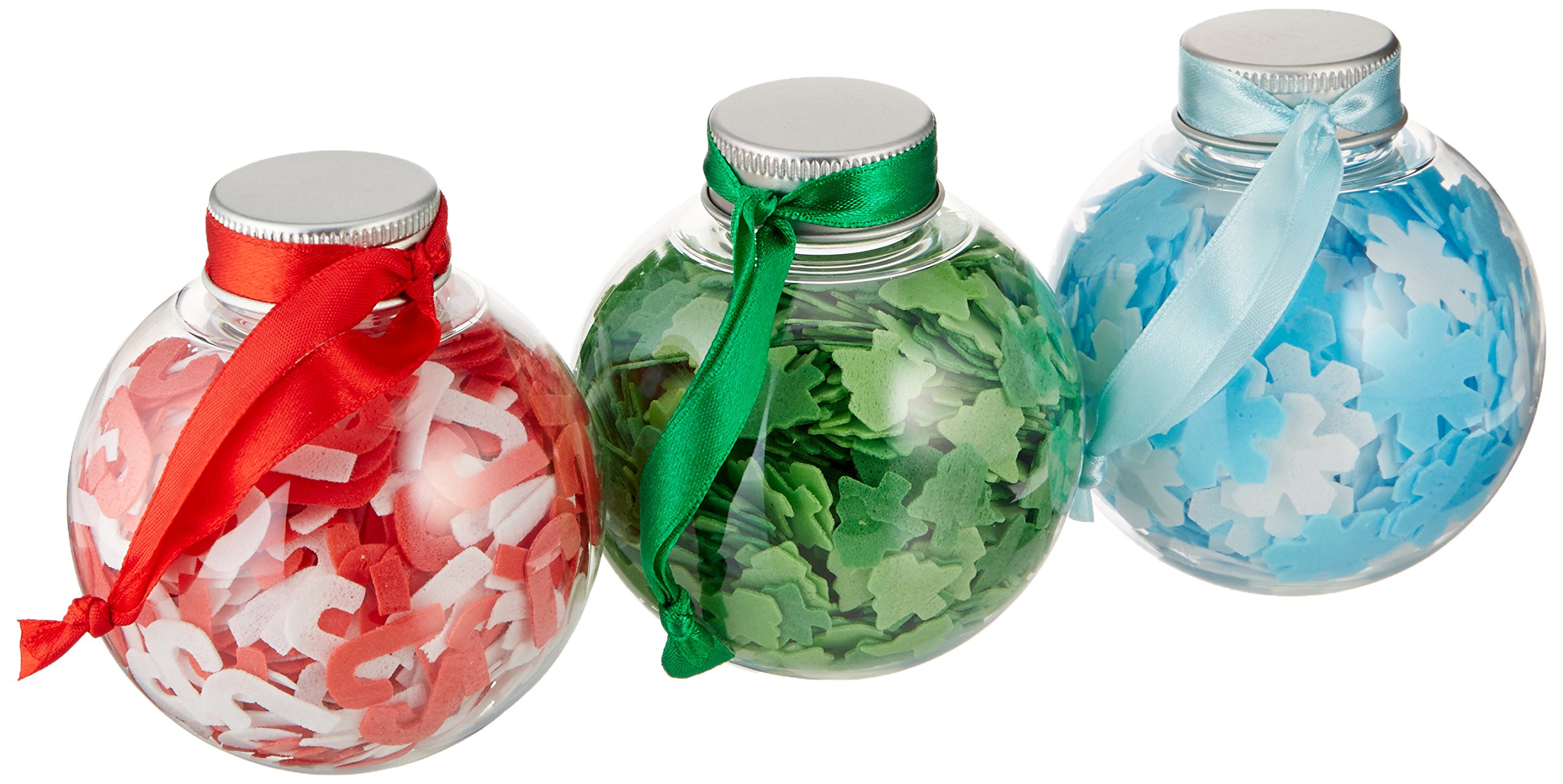 Holiday Bath Confetti Ornaments (set of 3)