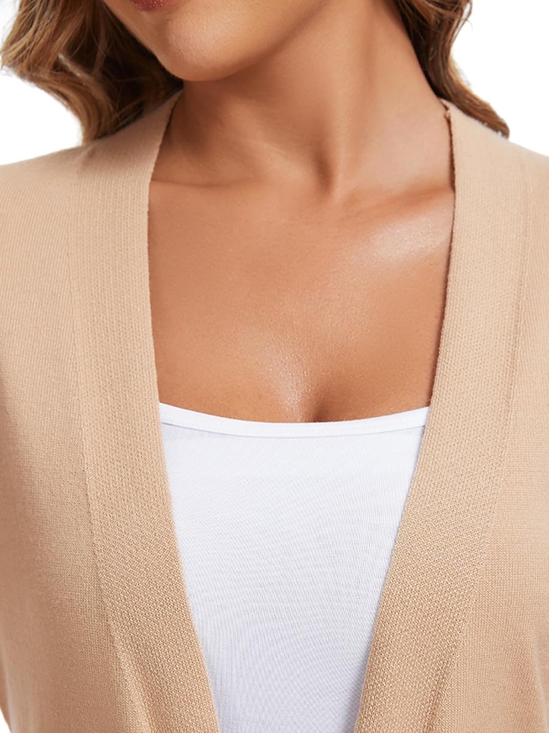 Cardigan for Women Casual Long Sleeve Open Front Cardigan Sweaters with Pockets - Image 5