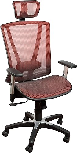 Miniatura 11 de Ergomax Office MSH112BL - Escritorio ergonómico ajustable para oficina en casa, de malla, soporte lumbar y alivio de espalda, silla transpirable,