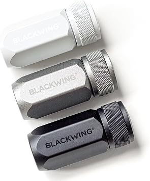 Blackwing One-Step Long Point Pencil Sharpener, German Steel Blade, Grey