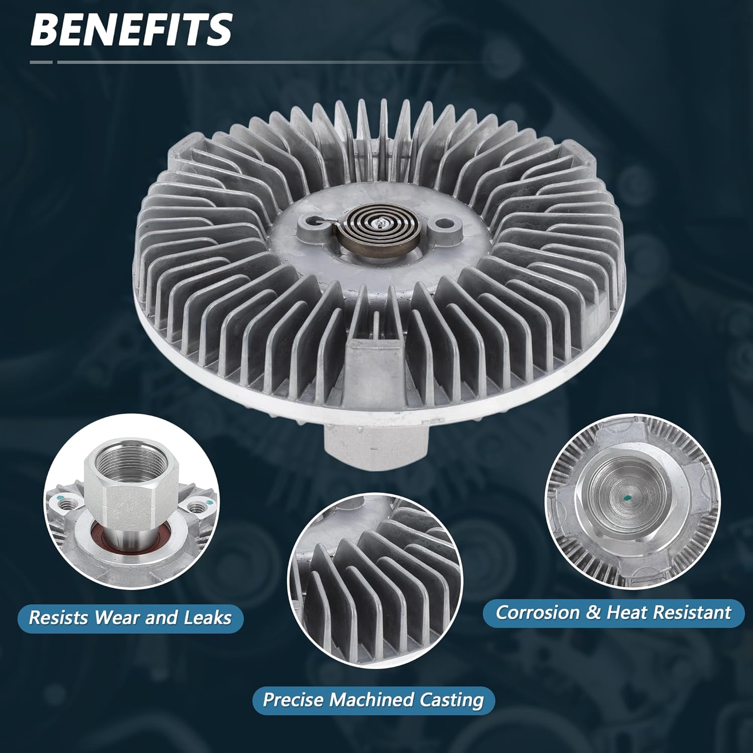 Engine Cooling Fan Clutch for Dodge for Ram 1500 5.7L 2011-2020 Electronic Radiator Fan Clutch for Ram 2500 3500 2011-2018 No.55056840AB