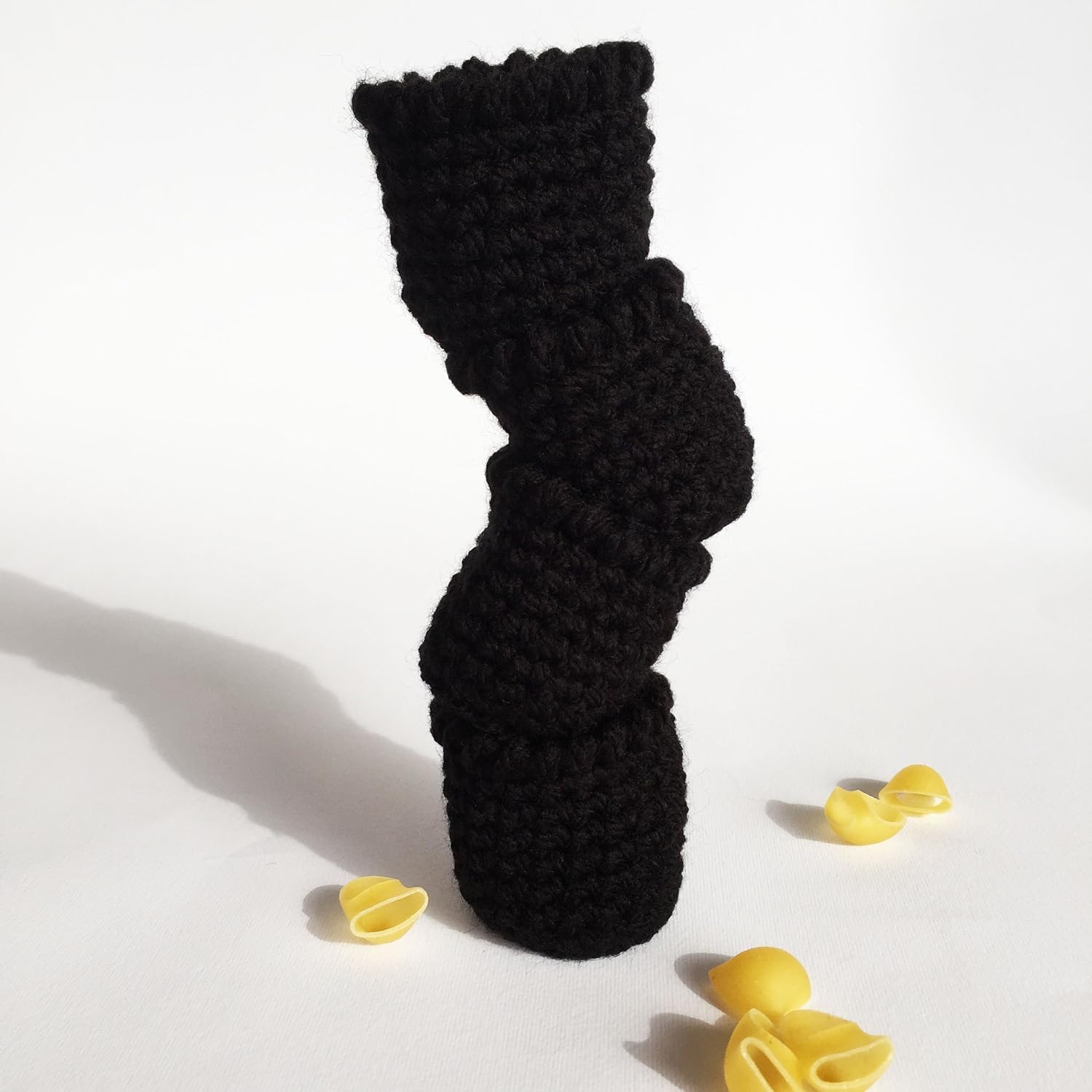 Black crochet chair socks cover table legs floor protection