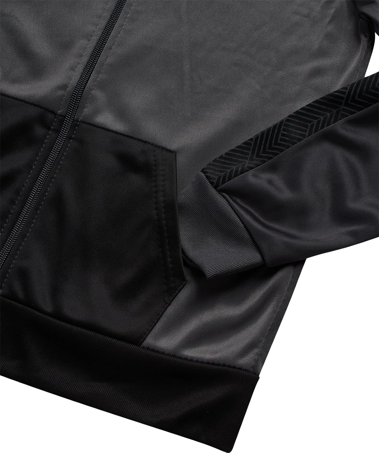 Pro Athlete Boys Tracksuit Set - 2 Piece Performance Tricot Zip Up Mock Neck Sweatshirt and Boys Joggers Track Pants - Image 4