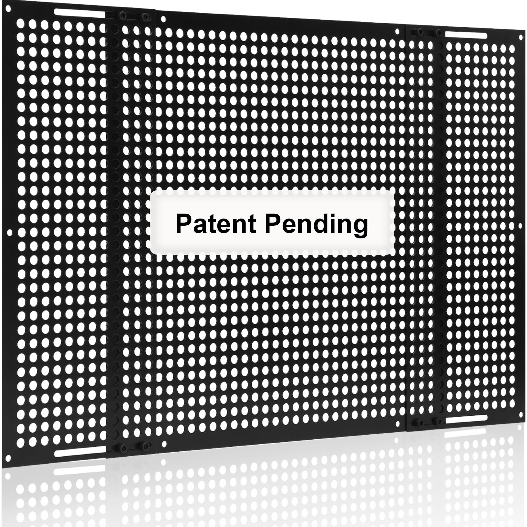 Aluminum RV Screen Door Protector Adjusts from 22"- 31.5", RV Entry Screen Door Grille for RV, Camper (Black), No Corrosion