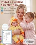 BABESIDE Ensemble de poupée pour bébé légère – 15" Poupée douce réaliste pour les filles, facile à transporter & Châssis – Faites semblant de jouer & Cadeau