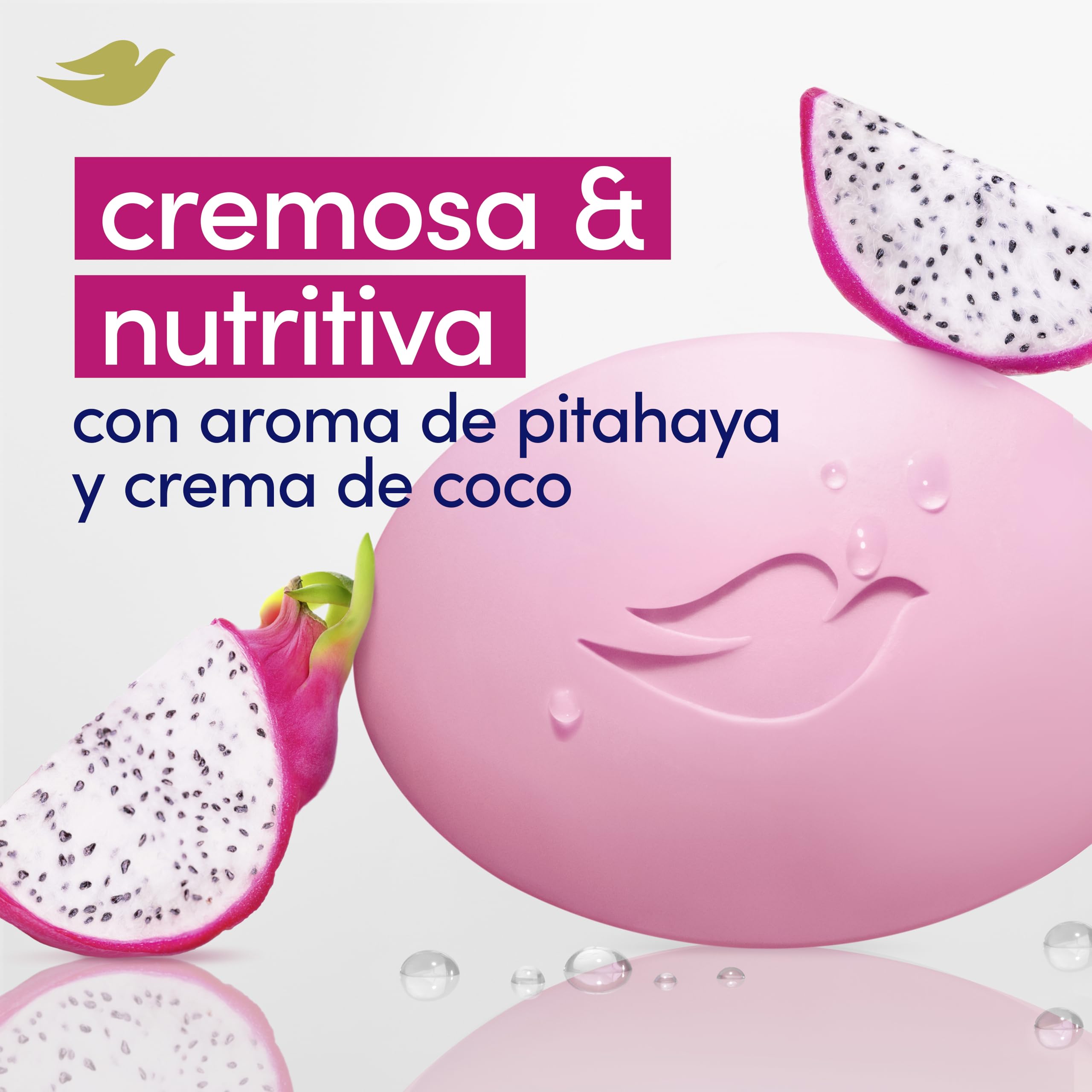 Dove jabón en pastilla Dragon Fruit para cara, cuerpo y manos, 90 g