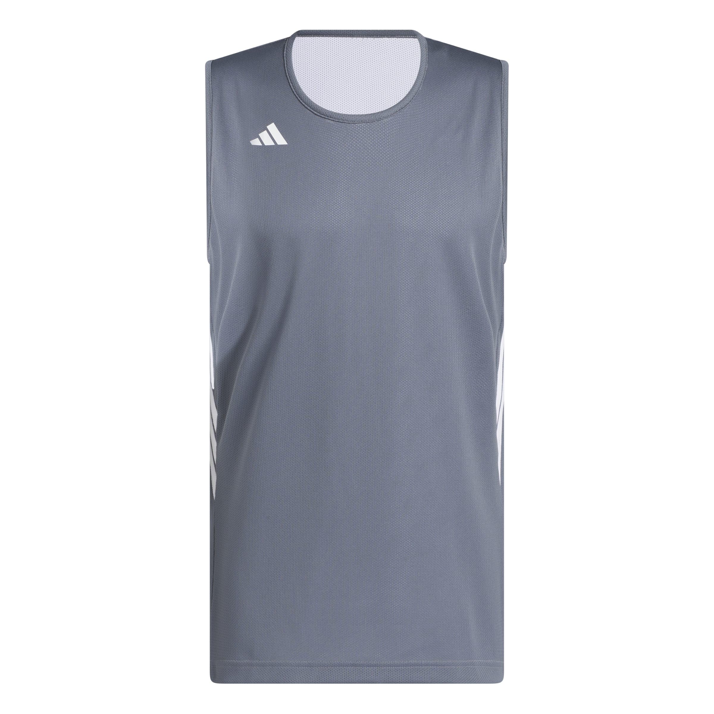 adidas Men's M Everyday Pro Bball Jersey Shirt, Team Onix/White, M