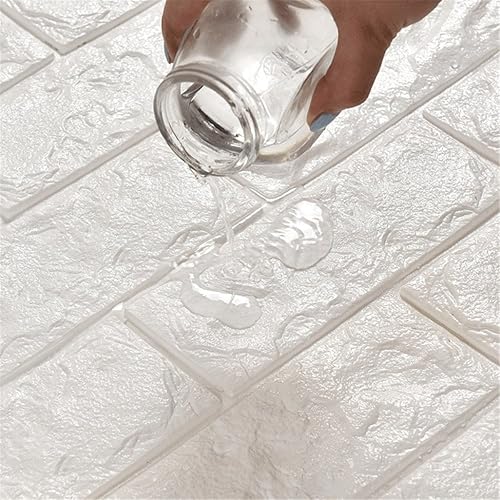 Miniatura 3 de LKXHaryela 27,56 x 11,81 pulgadas 3D resistente al agua ladrillo pegatinas de pared pelar y pegar espuma autoadhesivo paneles de pared para TV sala