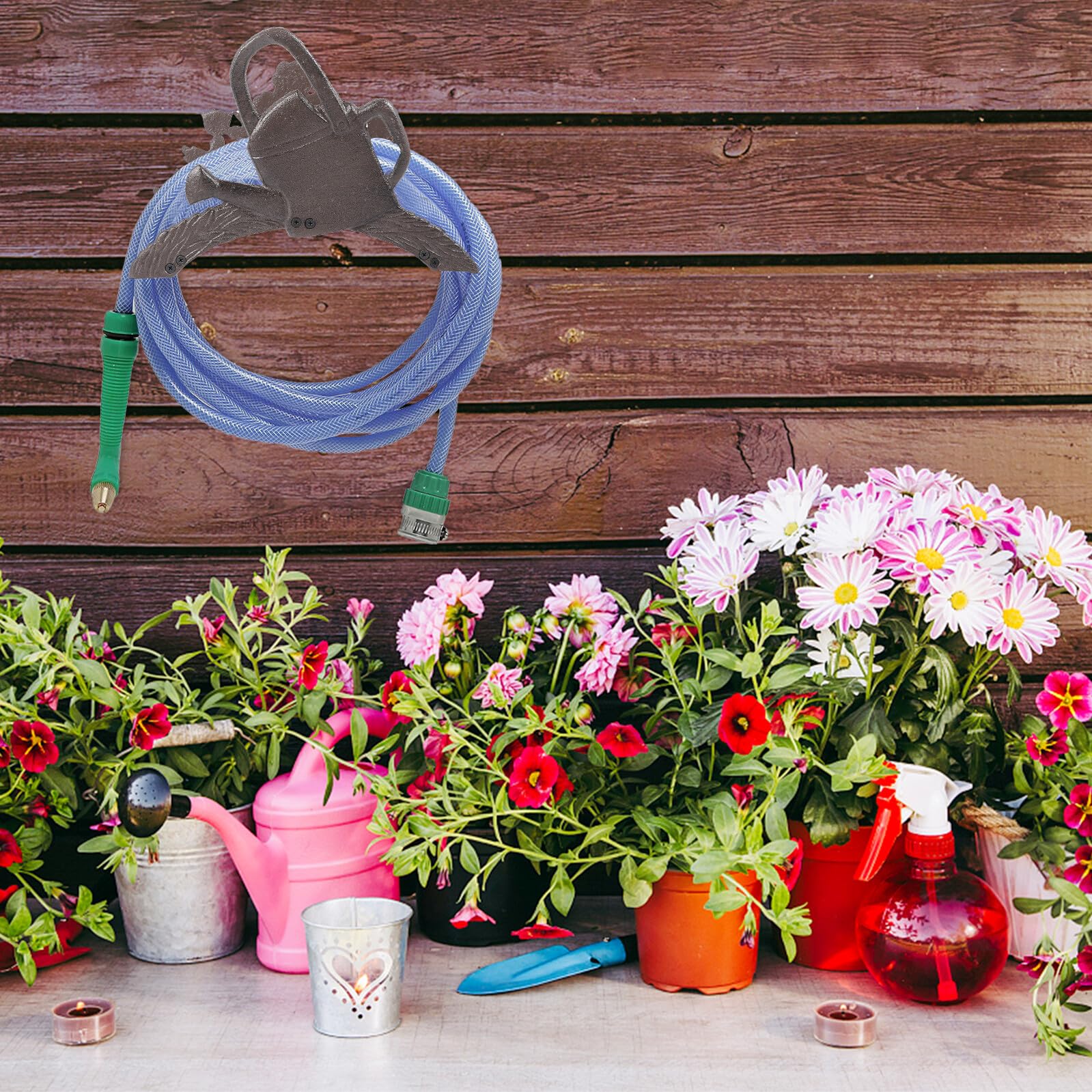 Crochet pour Support Mural Fonte, Tuyau D'arrosage Jardin